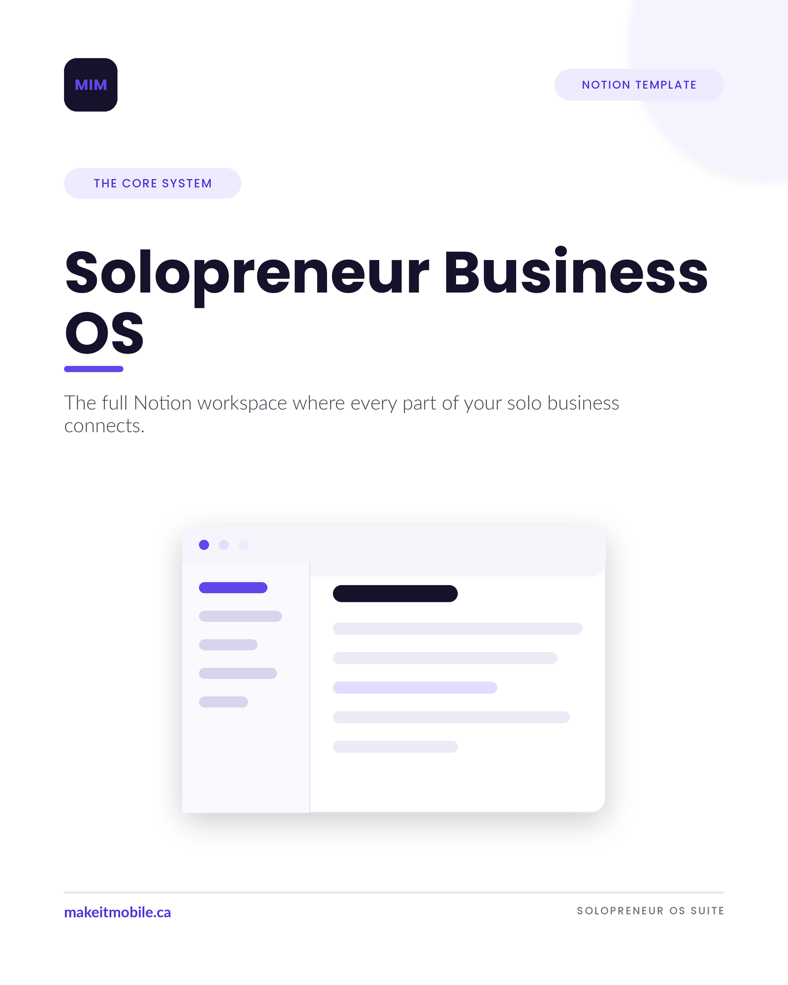 Solopreneur Business OS — Full Notion Workspace