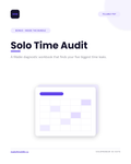 Solo Time Audit — Fillable Diagnostic Workbook (Bonus)